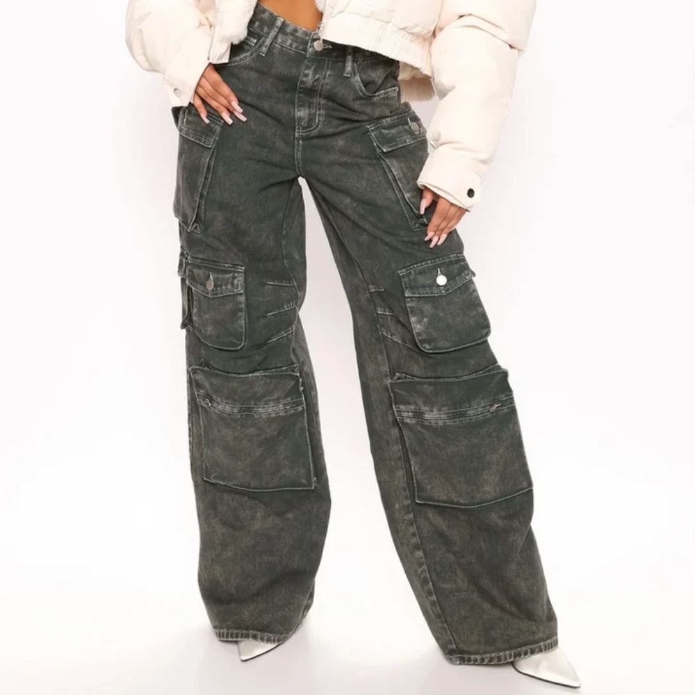 Fashion Nova Tall Lily Cargo Jeans
